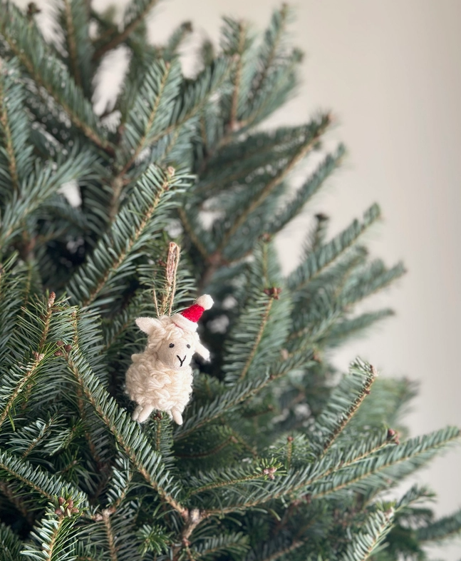 Mini Sheep w/ Hat Ornament