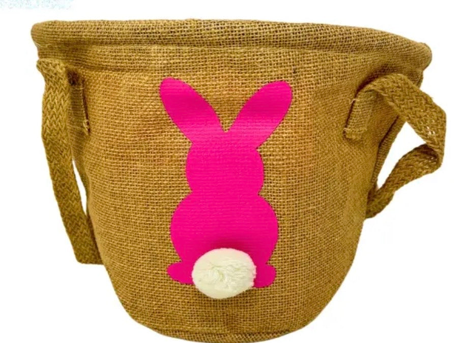 Pink Bunny Easter Basket