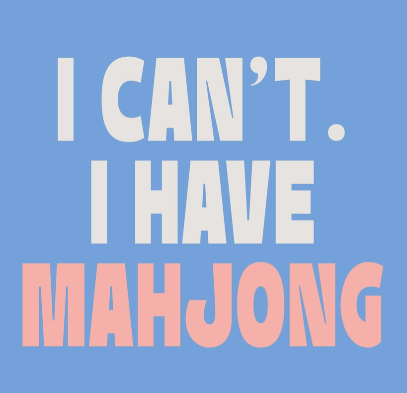 I Cant I Have Mahjong Cocktail Napkins