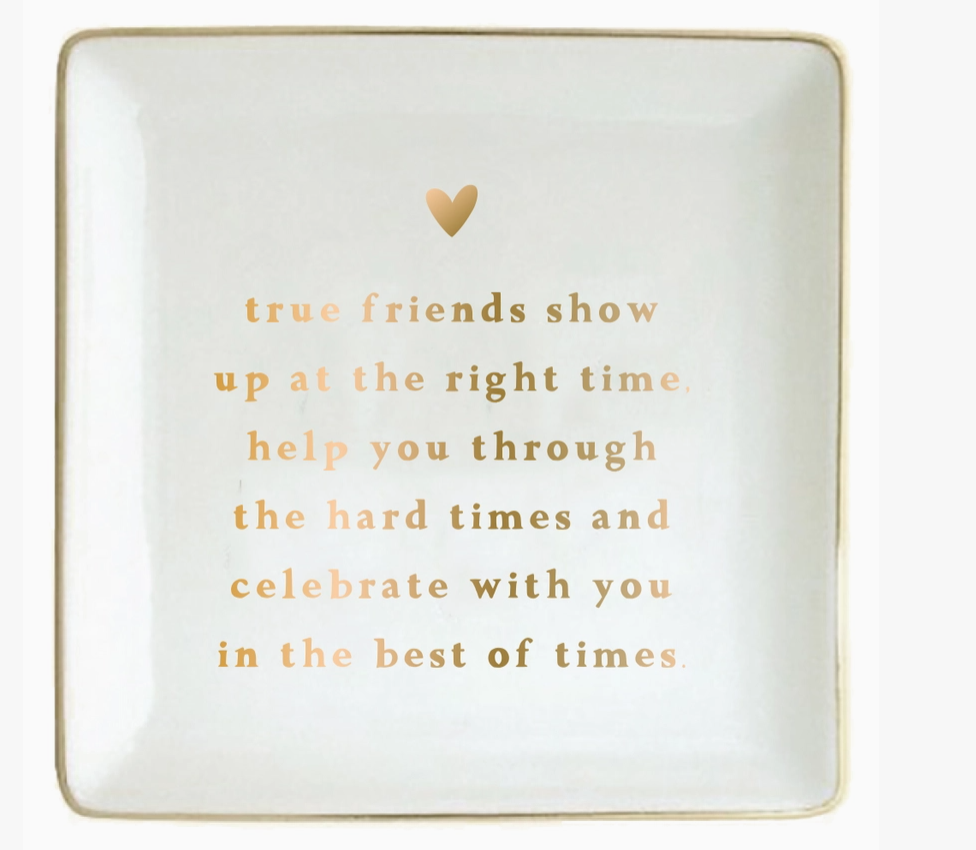 True Friends Ceramic Trinket Dish