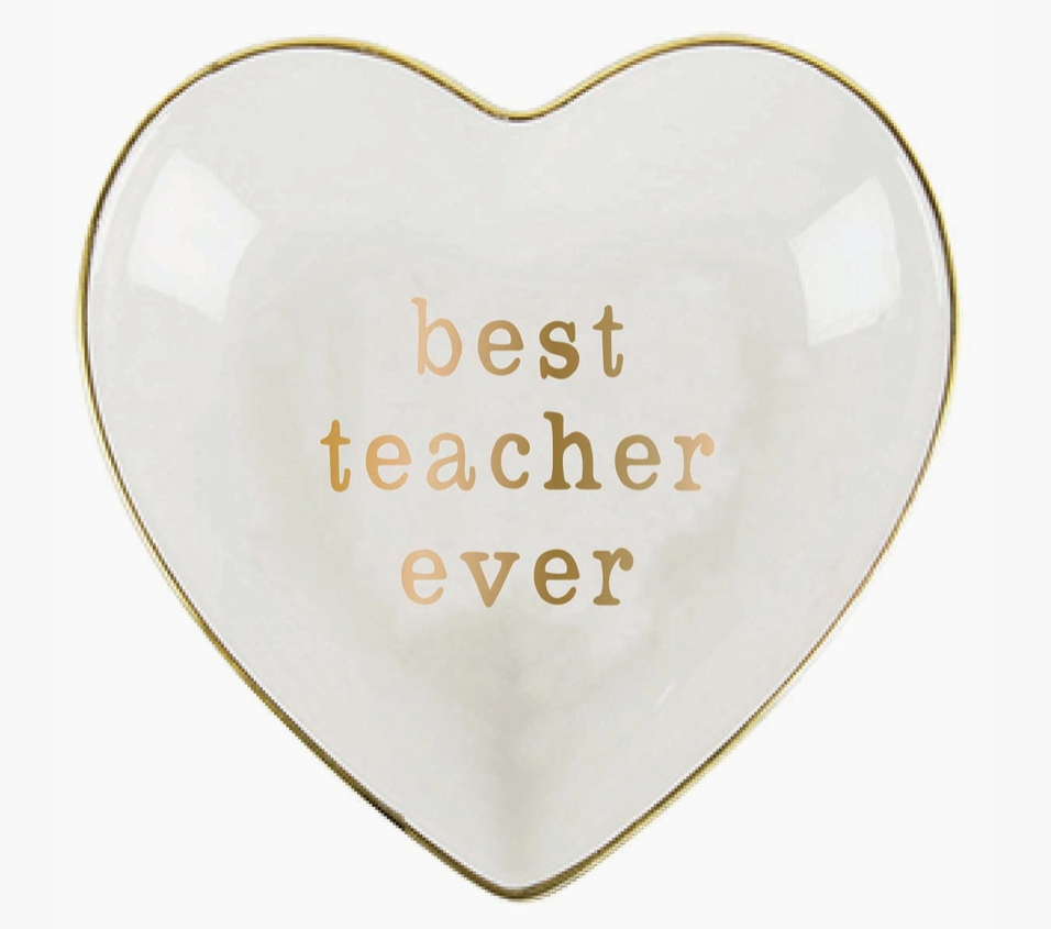 Best Teacher Ever Ceramic Trinket Dish