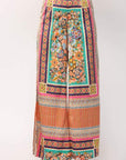 Scarf Print Palazzo Pants