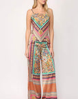 Scarf Print Palazzo Pants
