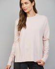 Relaxed Drop Shoulder Crew Neck Sweater