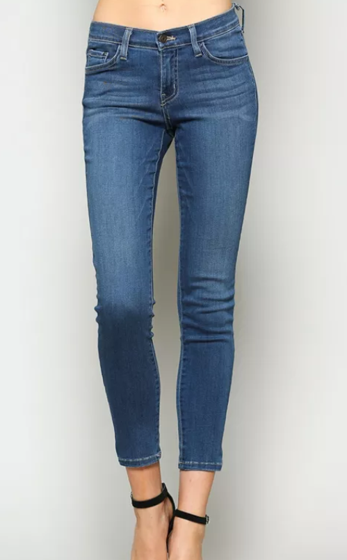 Mid Rise Xtra Lycra Ankle Skinny