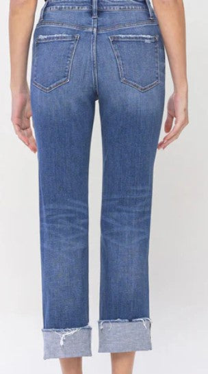 Mid Rise Cuffed Straight Leg – Attachments & Sage