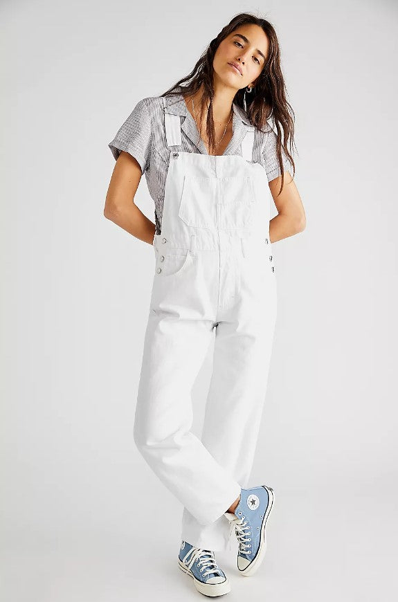 White We the Free Ziggy Overalls