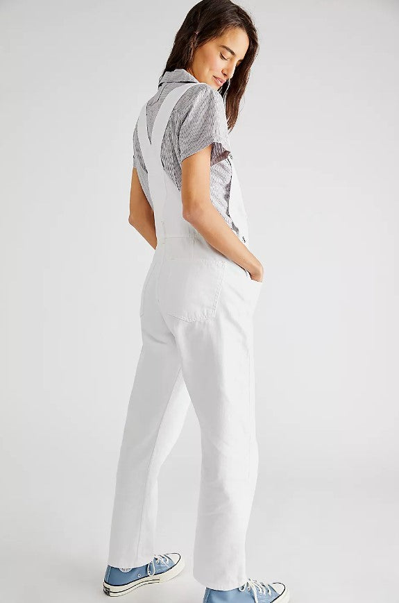 White We the Free Ziggy Overalls