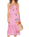 Grapefruit Rosie Posie Midi Dress