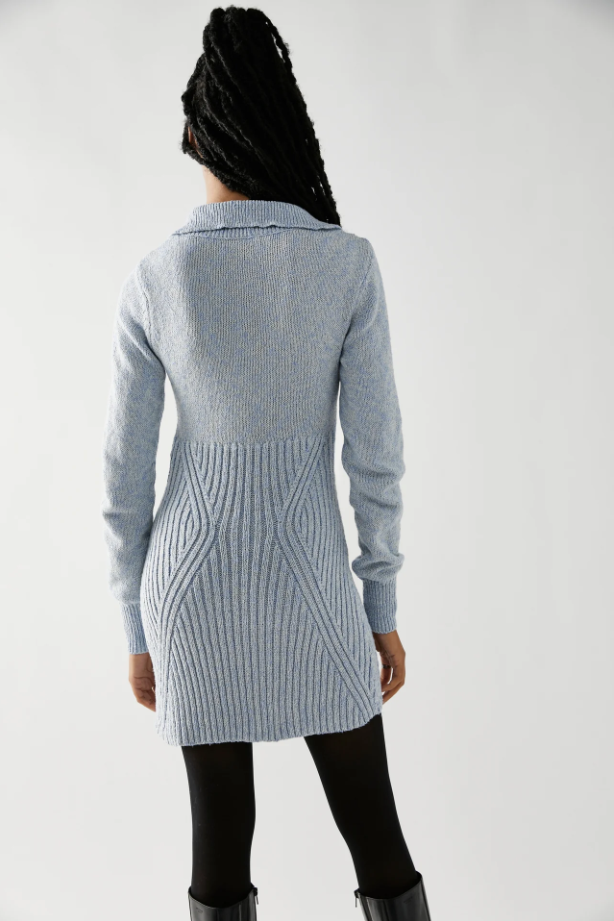 Mont Blanc Minidress Vintage Blue