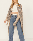 Magic Dance Border Print Kimono