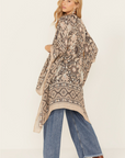 Magic Dance Border Print Kimono