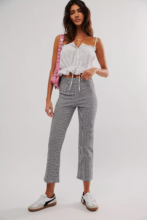 In My Feelings Slim Crop Pants - White