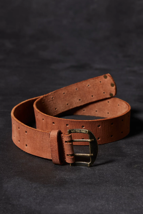 We The Free Double Cross Belt - Cognac