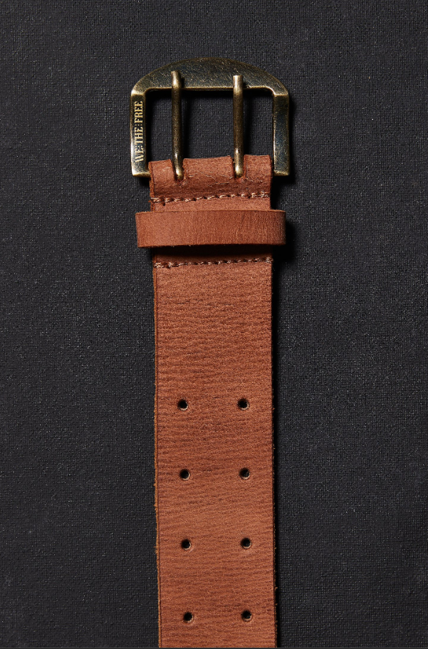 We The Free Double Cross Belt - Cognac