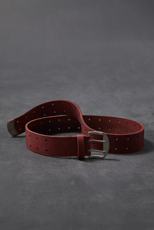 We The Free Double Cross Belt - Crimson