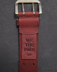 We The Free Double Cross Belt - Crimson