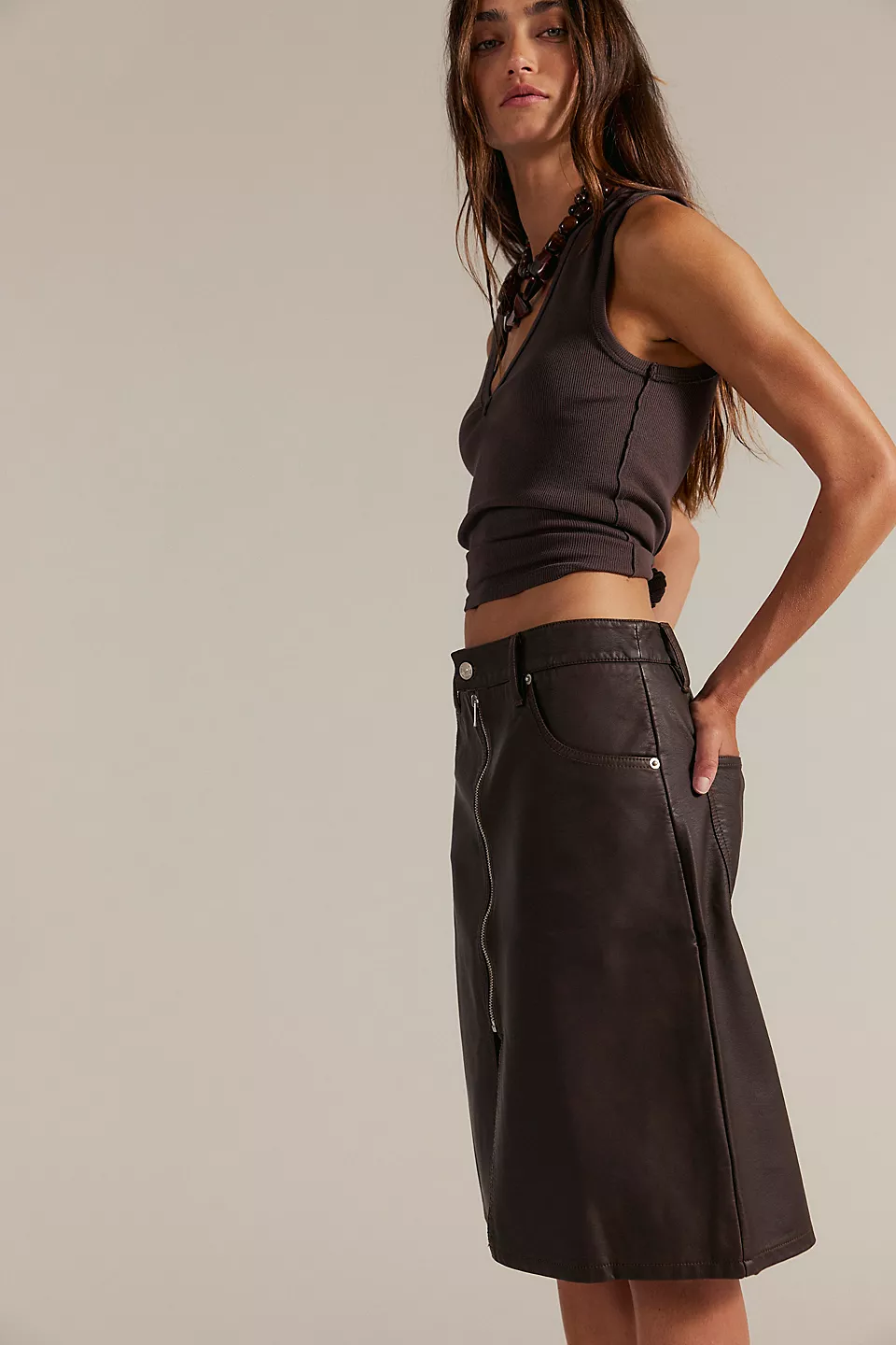 Sycamore Vegan Midi Skirt