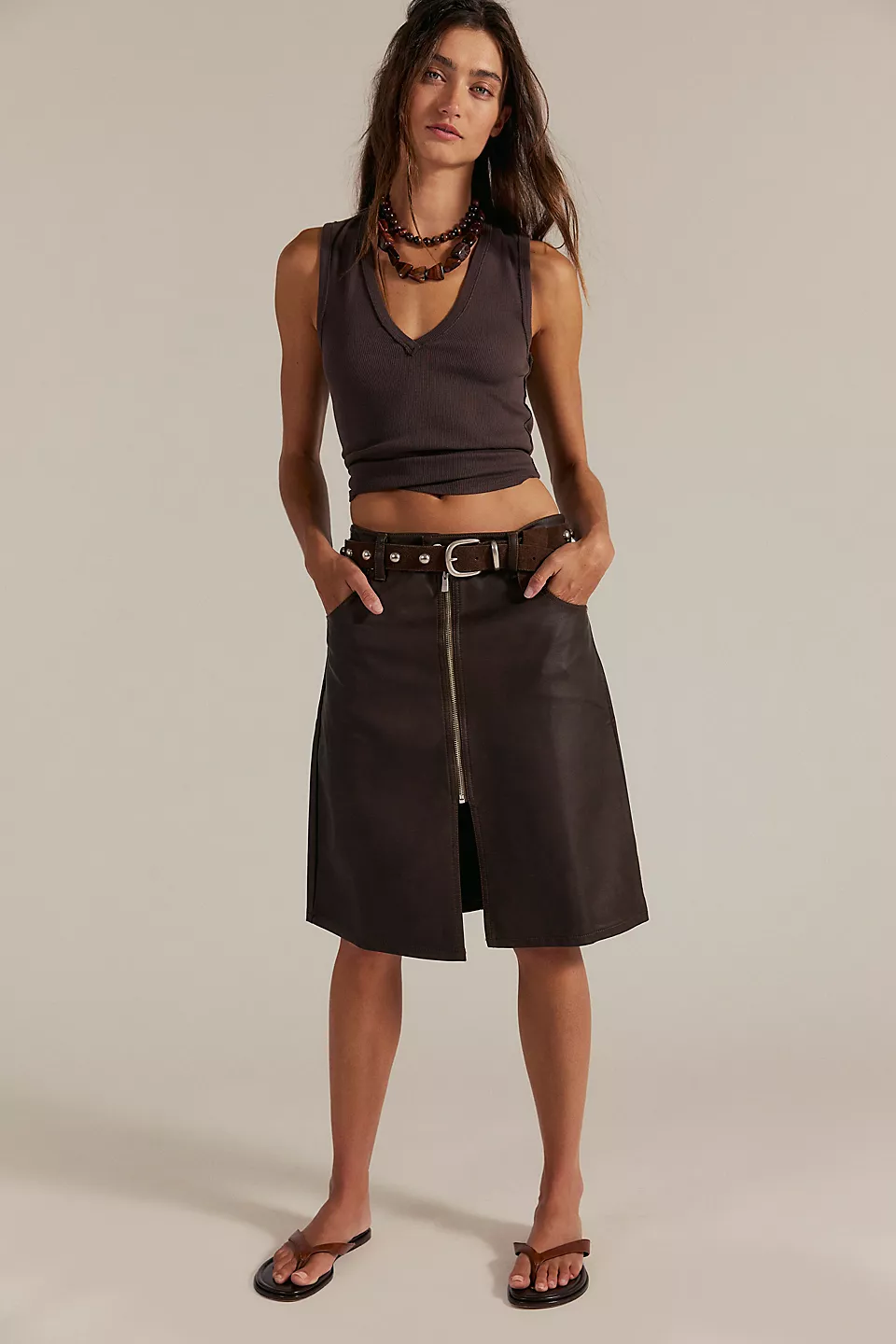 Sycamore Vegan Midi Skirt