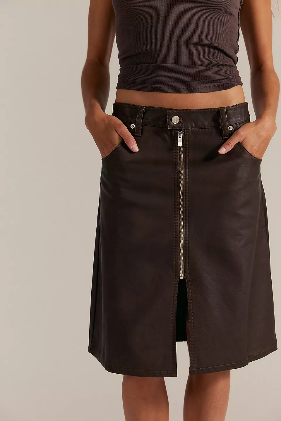 Sycamore Vegan Midi Skirt