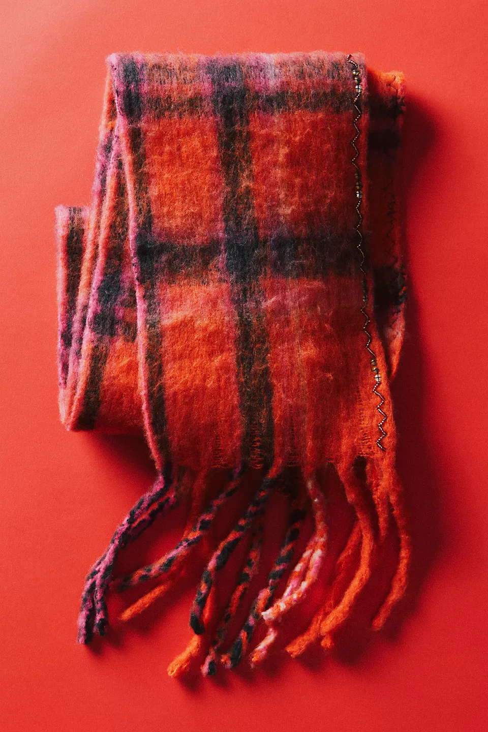Highland Plaid Skinny Scarf