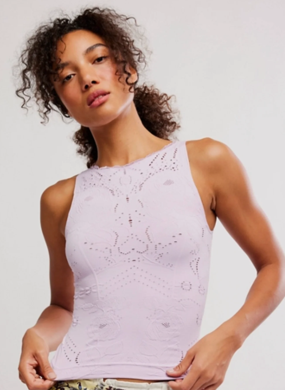 Flirty Flutters Tank - Orchid Hush