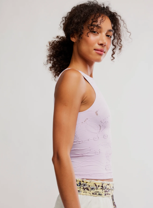 Flirty Flutters Tank - Orchid Hush