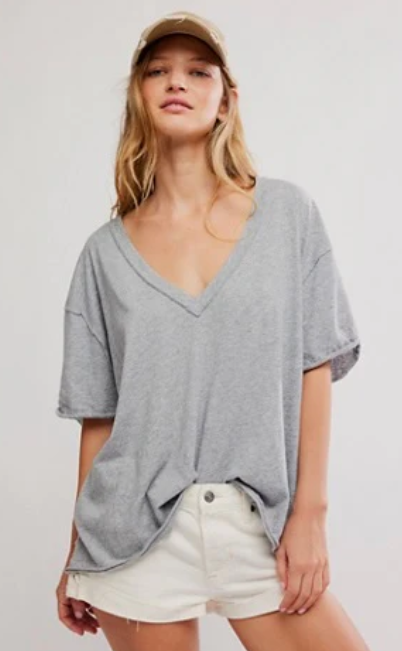 Nina Tee - Heather Grey