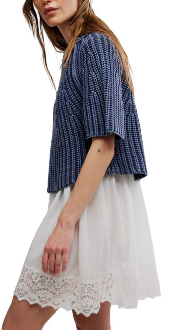 Amy Sweater Tee - Navy Academy