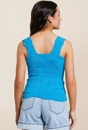 Love Letter Cami - Tropical Blue