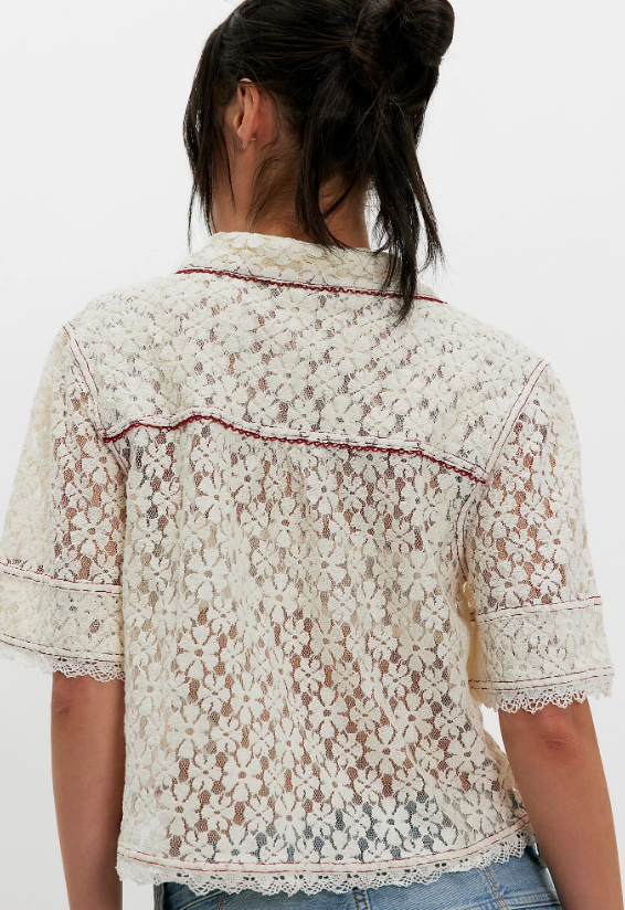 Mannie Lace Buttondown