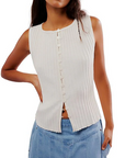 Tilly Vest - Cream