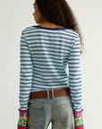 We The Free Noa Cardi Blue Pop Combo