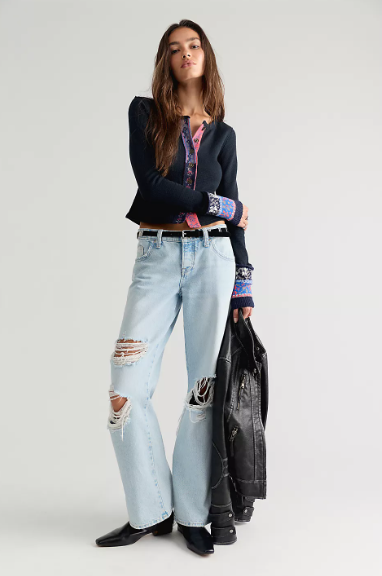 We the Free Noa Cardi Black Combo