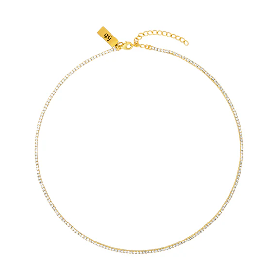 Diana Tennis Necklace - Gold