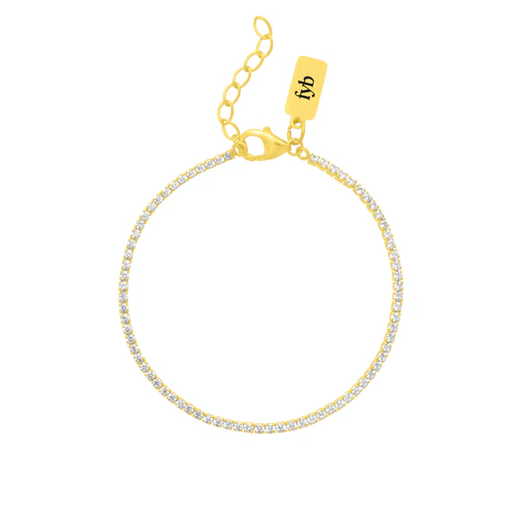 Diana Tennis Braclet - Gold