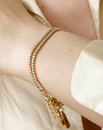 Diana Tennis Braclet - Gold