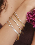 Diana Tennis Braclet - Gold