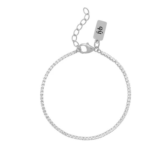 Diana Tennis Braclet - Silver