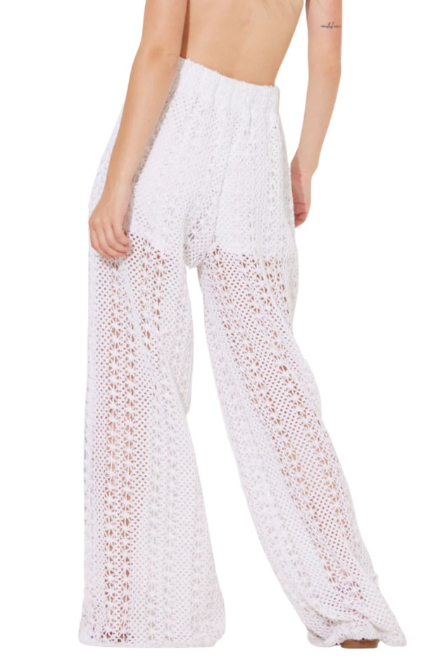 Crochet Pants - White