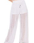 Crochet Pants - White