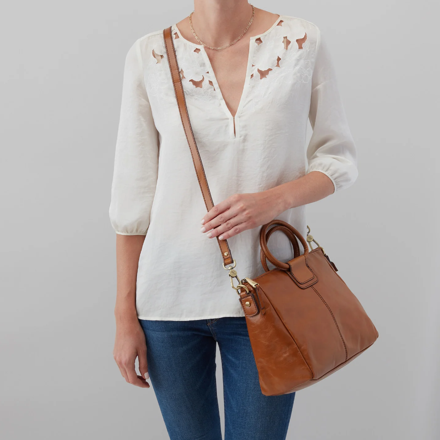 Sheila Medium Satchel - Truffle