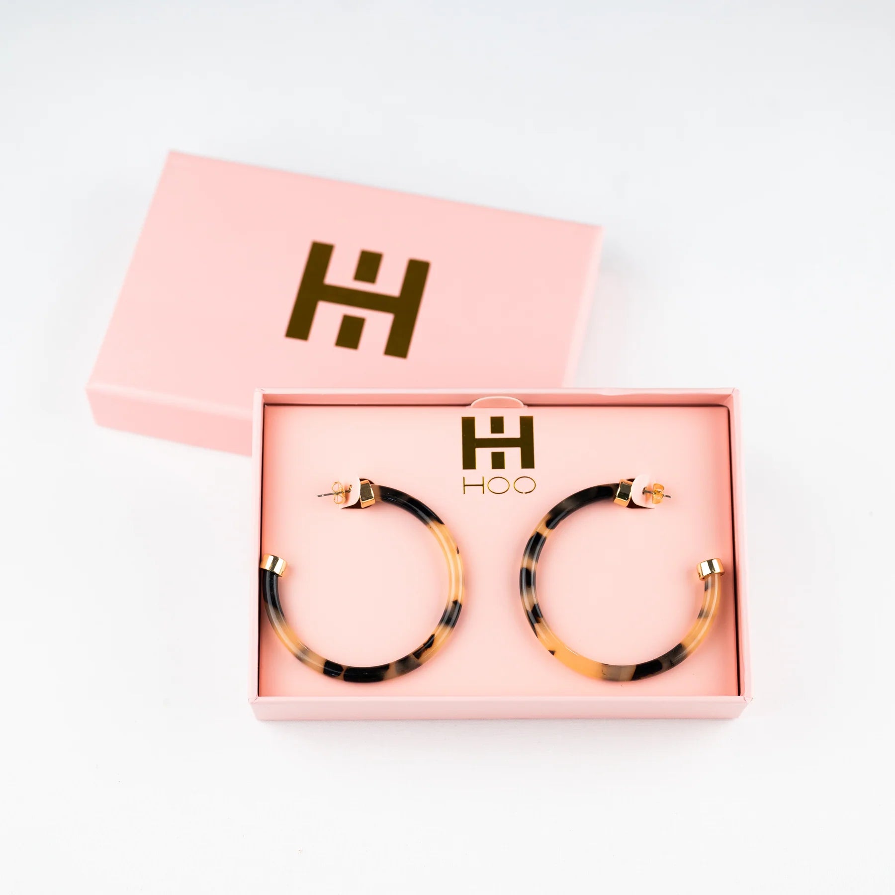 Tortoise Shell Hoops