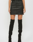 Payton Coated High Rise Mini Skirt