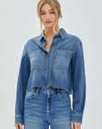 Abbey Cropped Denim Shirt