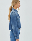 Abbey Cropped Denim Shirt