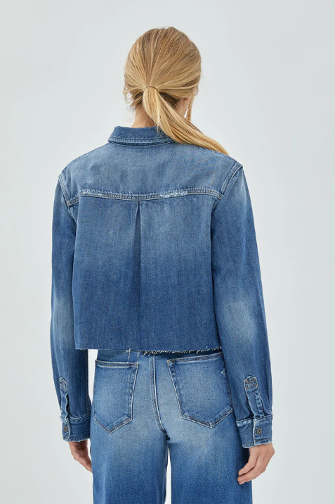 Abbey Cropped Denim Shirt