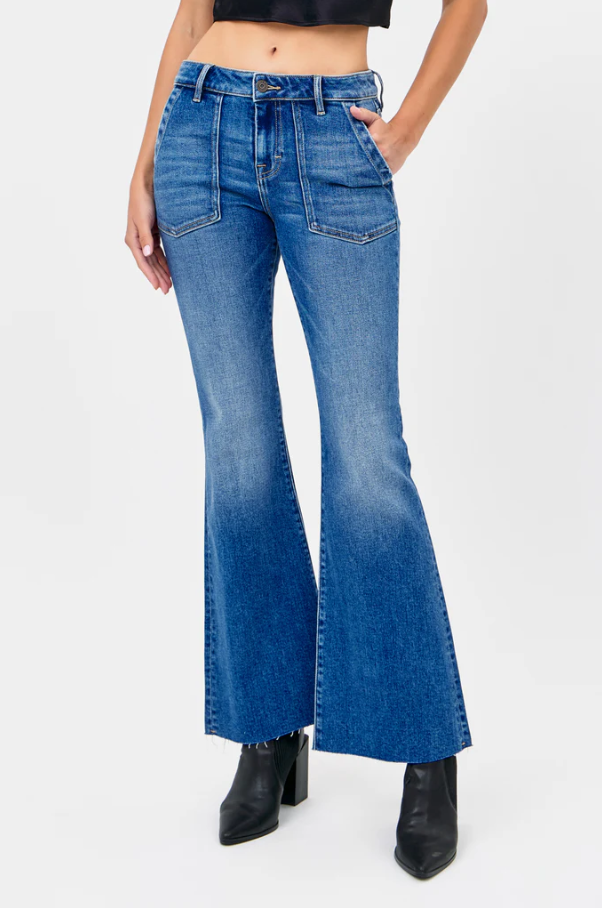 Happi Mid Rise Utility Pocket Jean