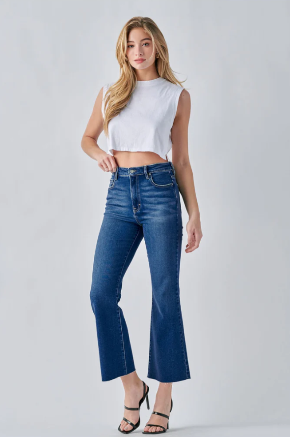 Happi Clean Cropped Flare Jean