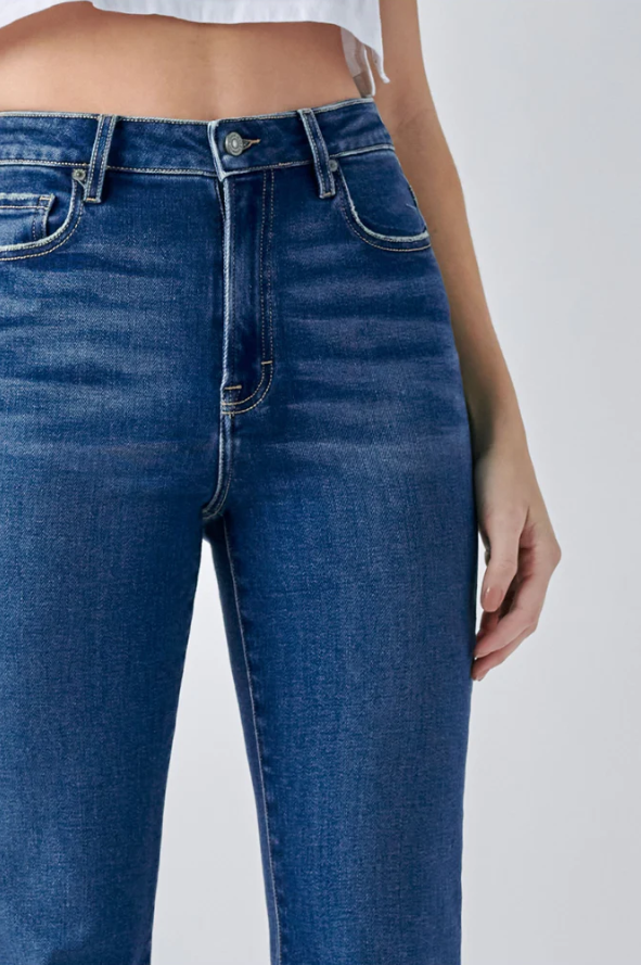 Happi Clean Cropped Flare Jean